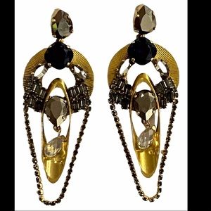 Erickson Beamon Crystal Chandelier Earrings